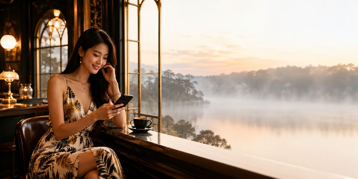 Người chơi đăng nhập tài khoản cá cược trực tuyến trên điện thoại tại Đà Lạt