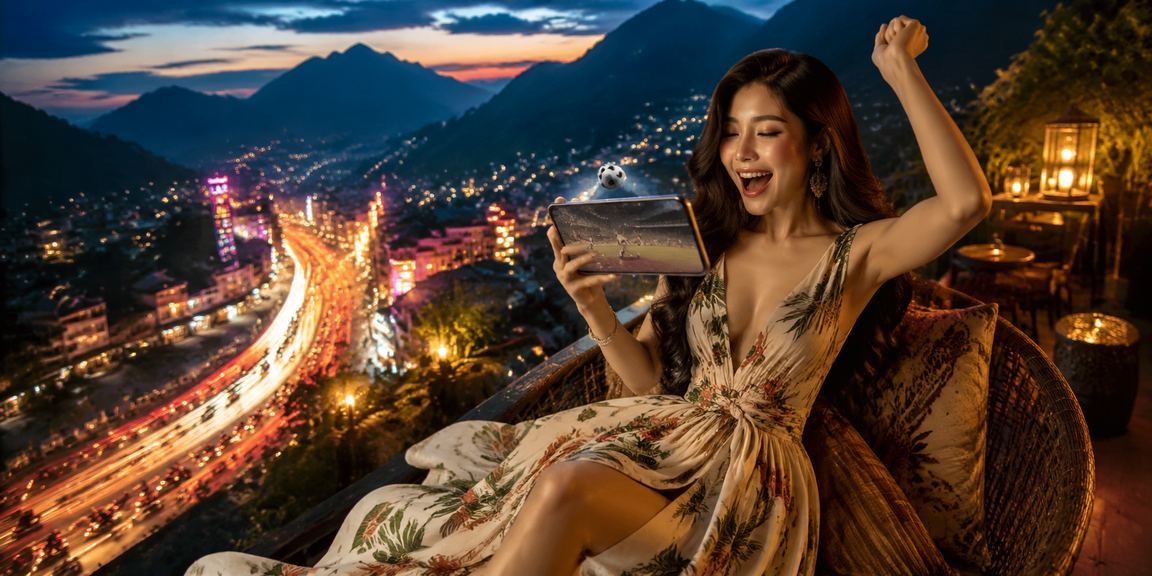 Người chơi tại Sapa theo dõi bảng kèo cược thể thao neon trên điện thoại buổi tối